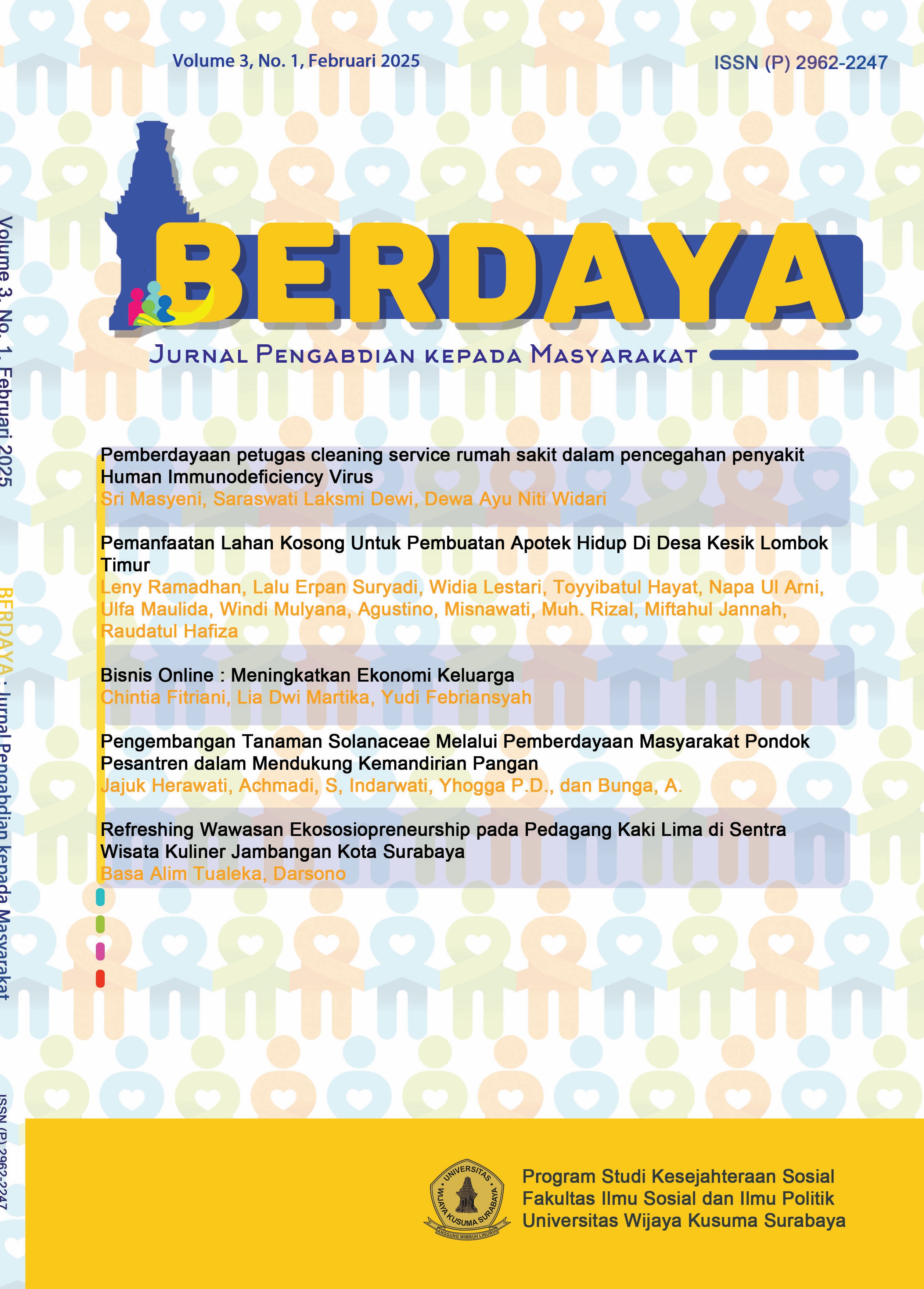 View Vol. 3 No. 1 (2025): BERDAYA : Jurnal Pengabdian kepada Masyarakat