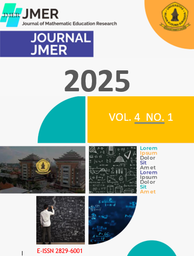 View Vol. 4 No. 1 (2025): Journal of Mathematics Education Research (JMER)