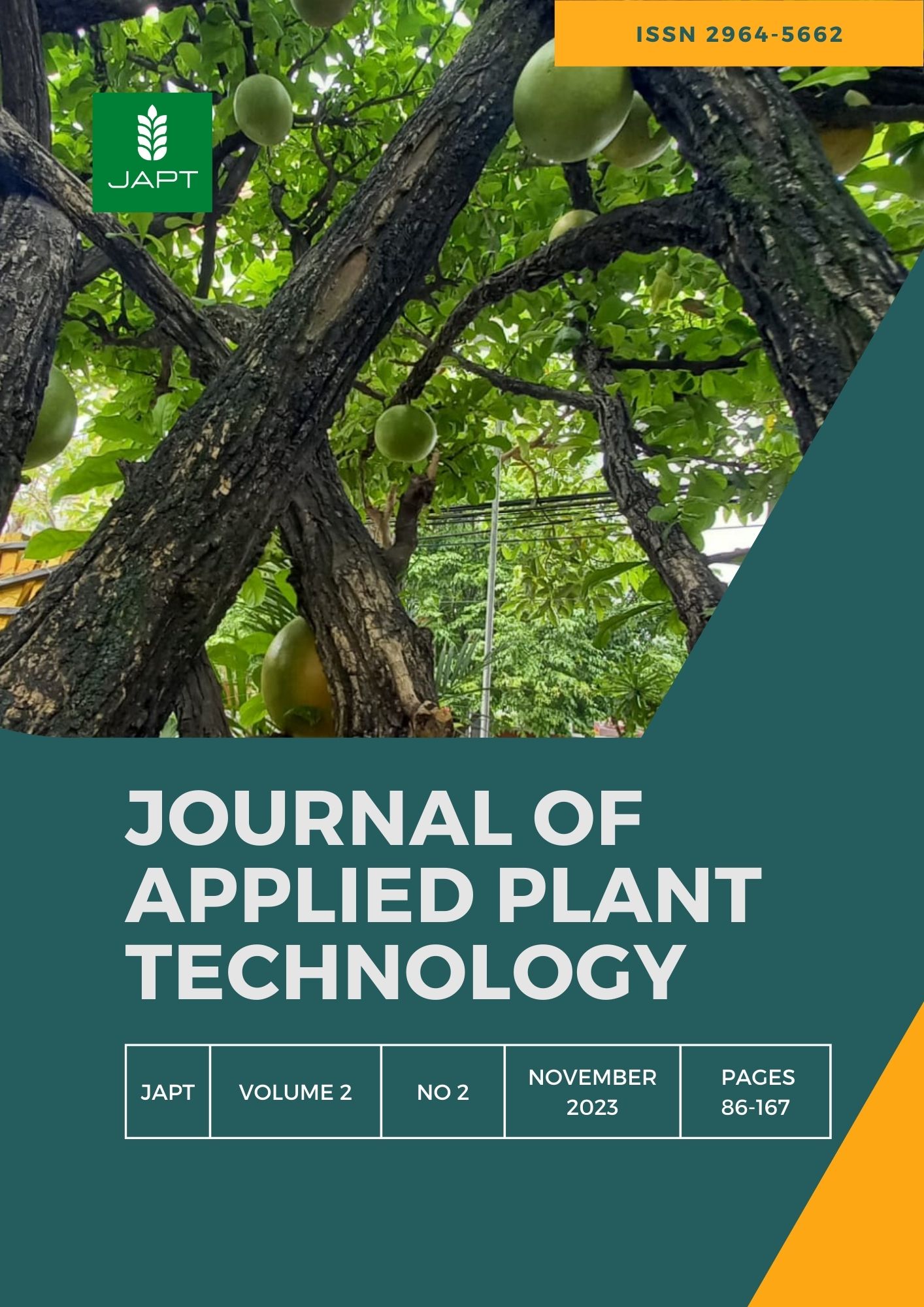 					View Vol. 2 No. 2 (2023): Journal of Applied Plant Technology (JAPT) 
				