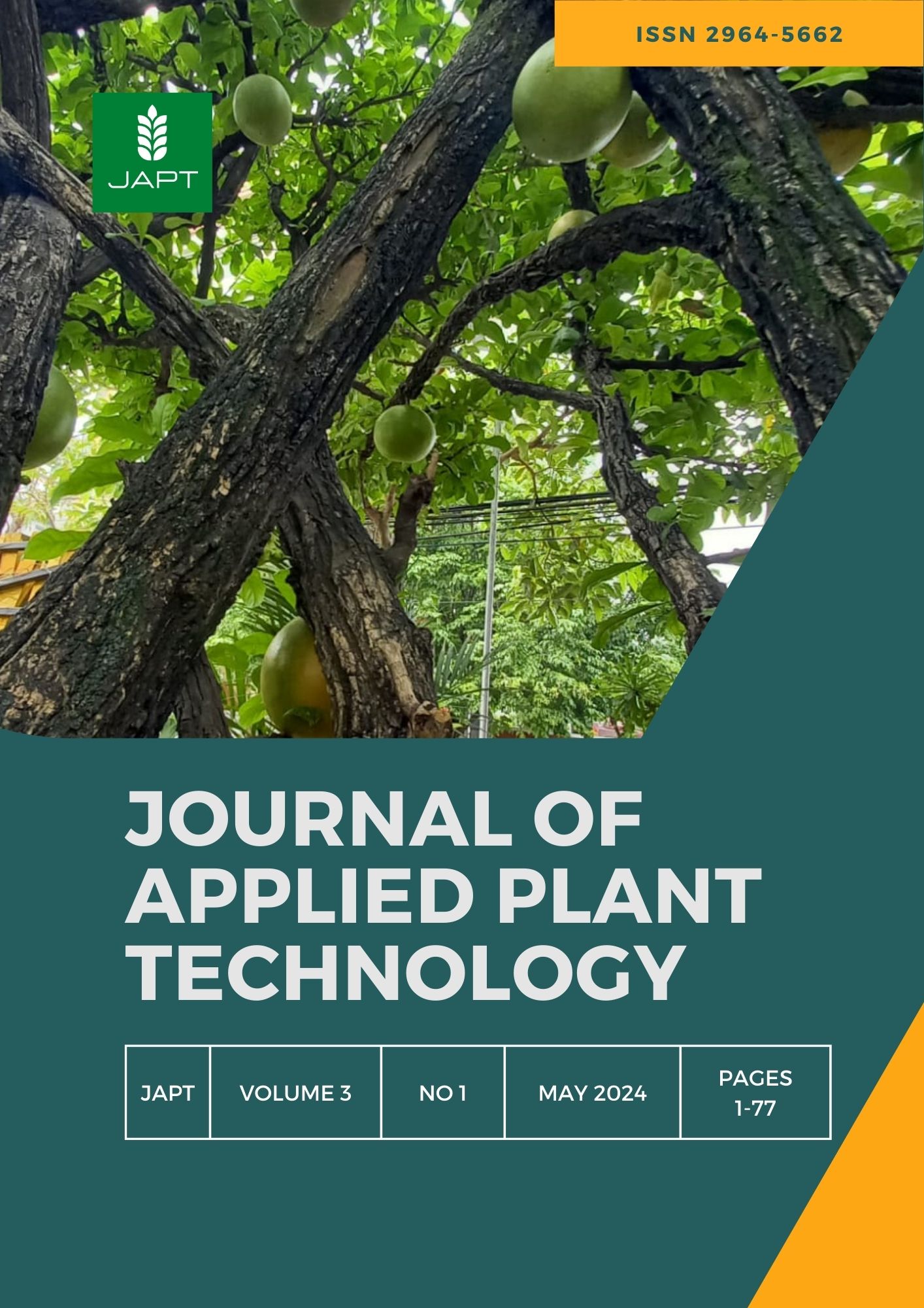 					View Vol. 3 No. 1 (2024): Journal of Applied Plant Technology (JAPT) 
				