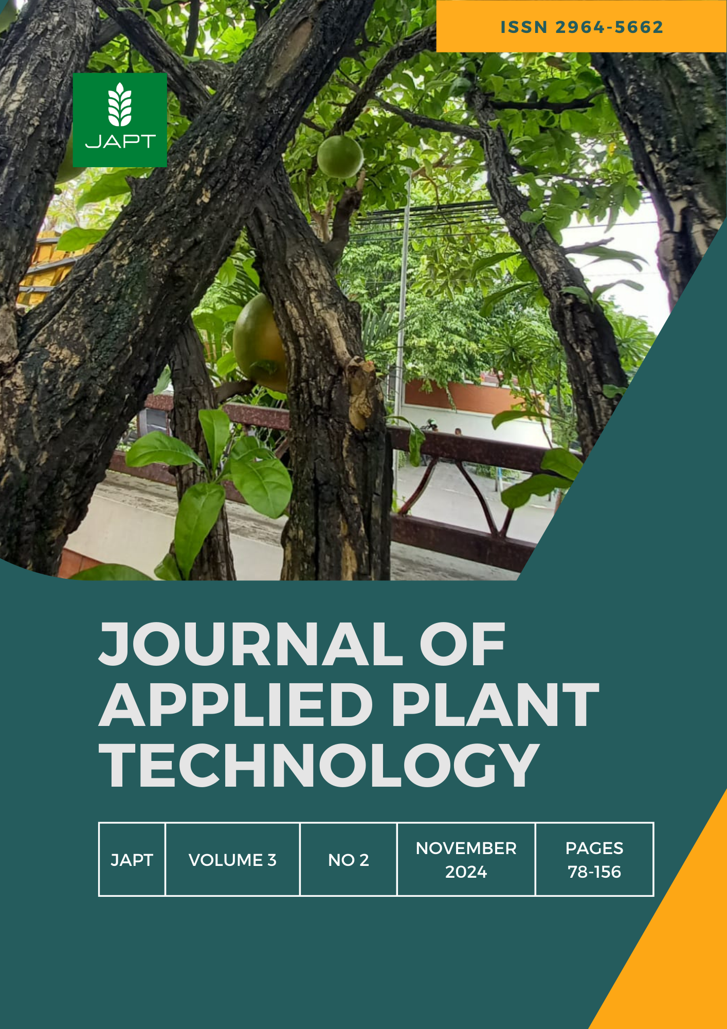 					View Vol. 3 No. 2 (2024): Journal of Applied Plant Technology (JAPT) 
				