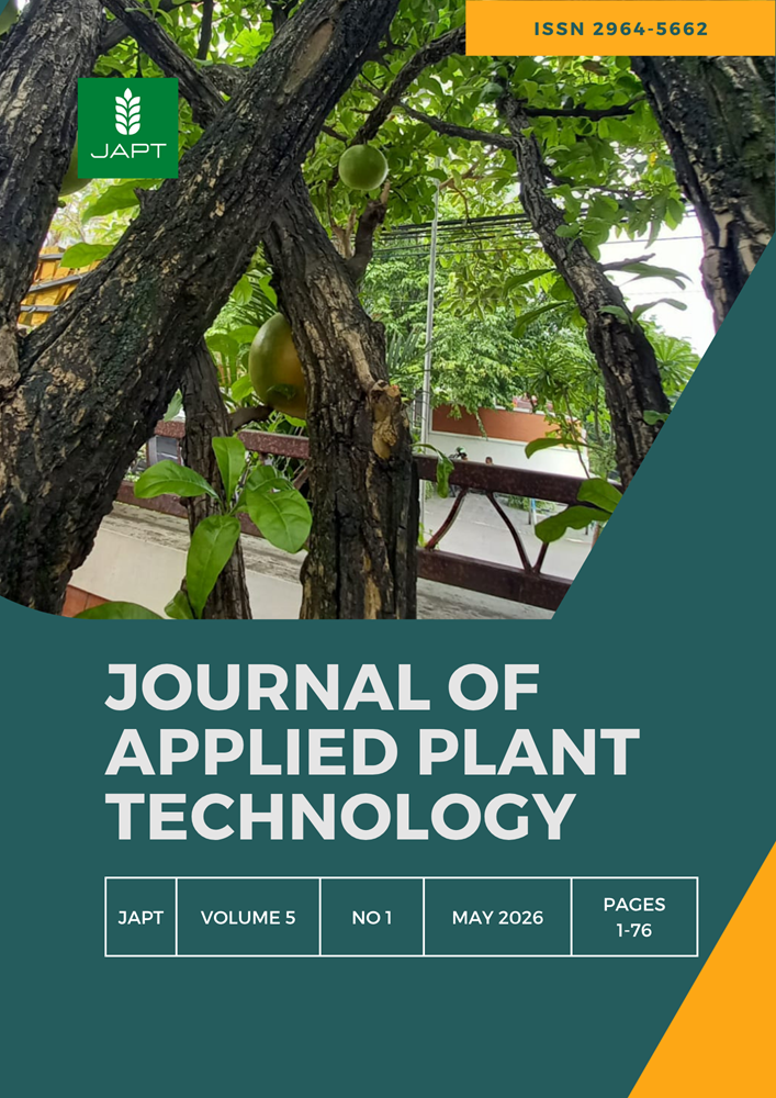 					View Vol. 5 No. 1 (2026): Journal of Applied Plant Technology (JAPT) 
				