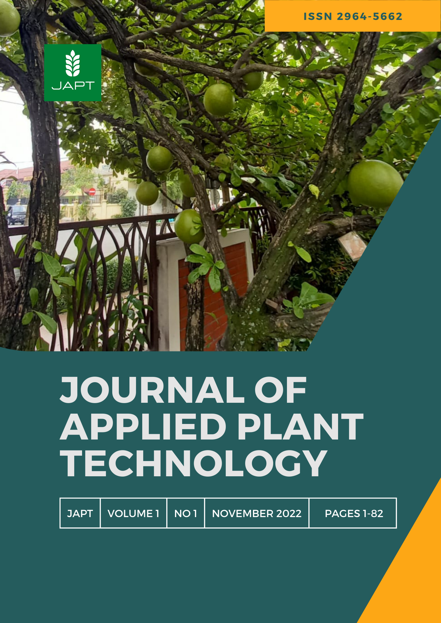 					View Vol. 1 No. 1 (2022): Journal of Applied Plant Technology (JAPT) 
				